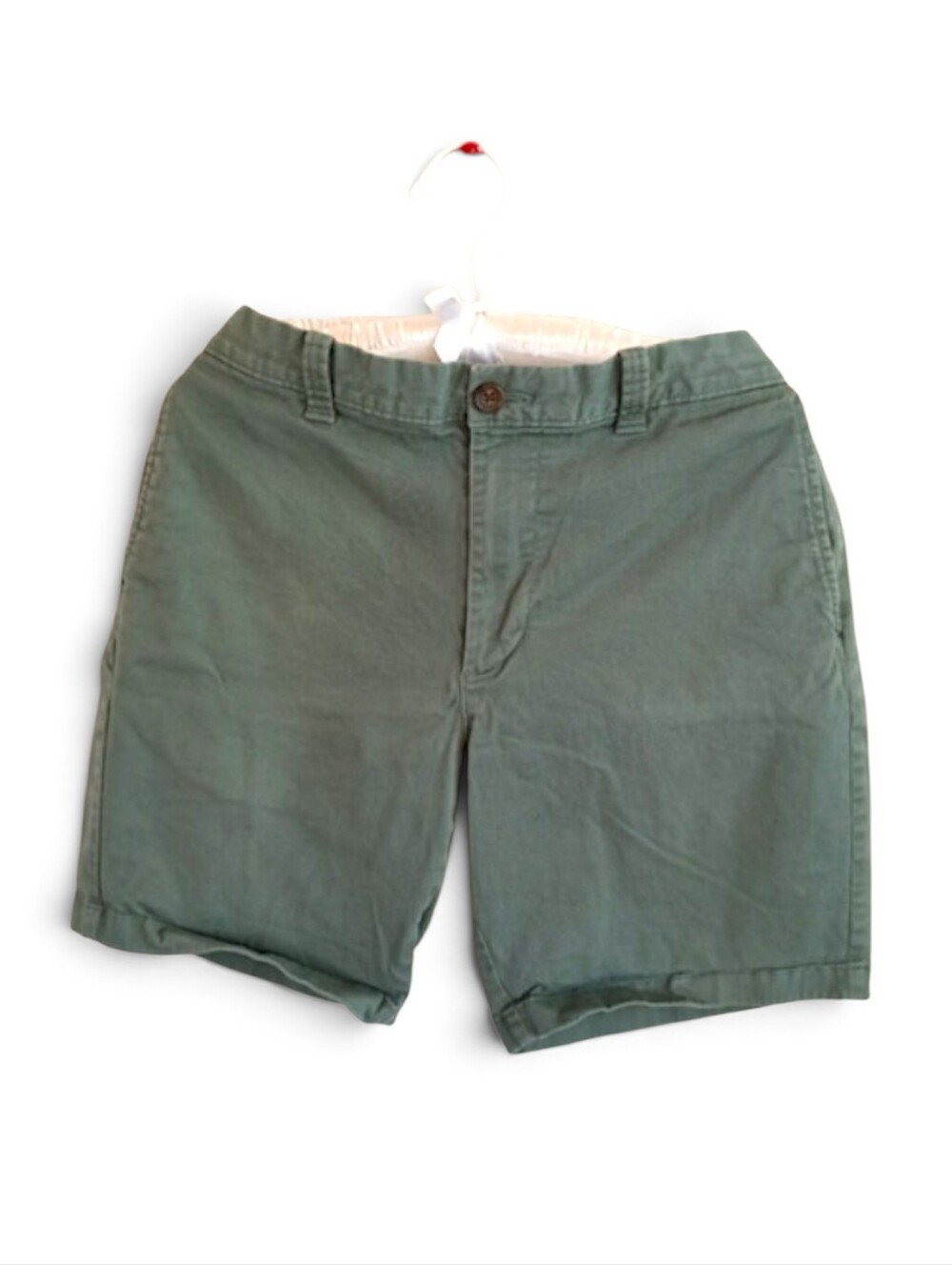 J.crew Flat Front Chino Shorts laurel Green 34 waist 9in Inseam Hoochie Daddy